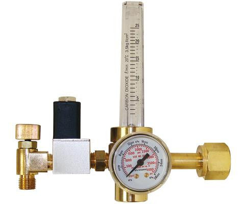 CO2 Regulator with Solenoid and Needle Valve